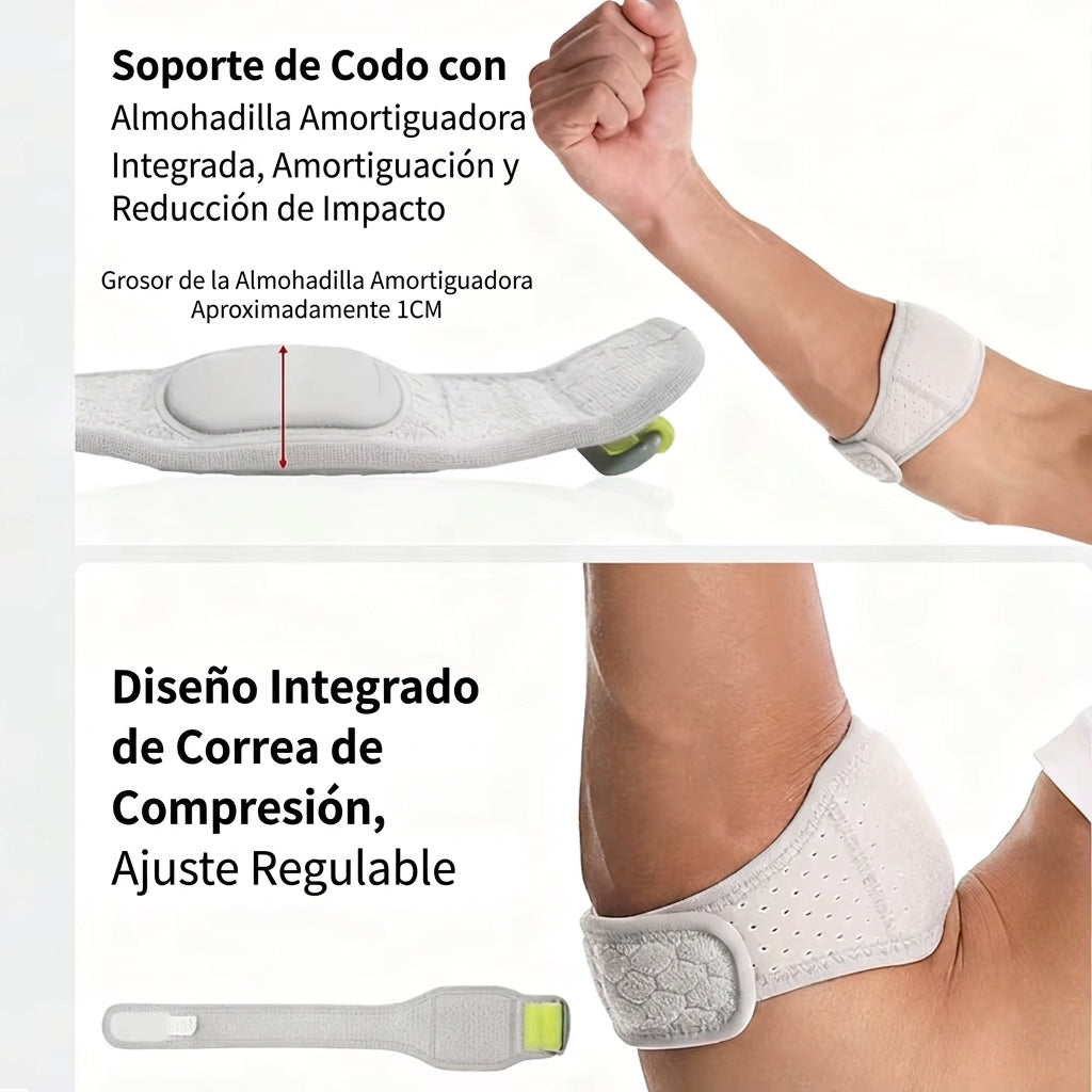 Almohadilla ajustable para dolor de codos y antebrazos