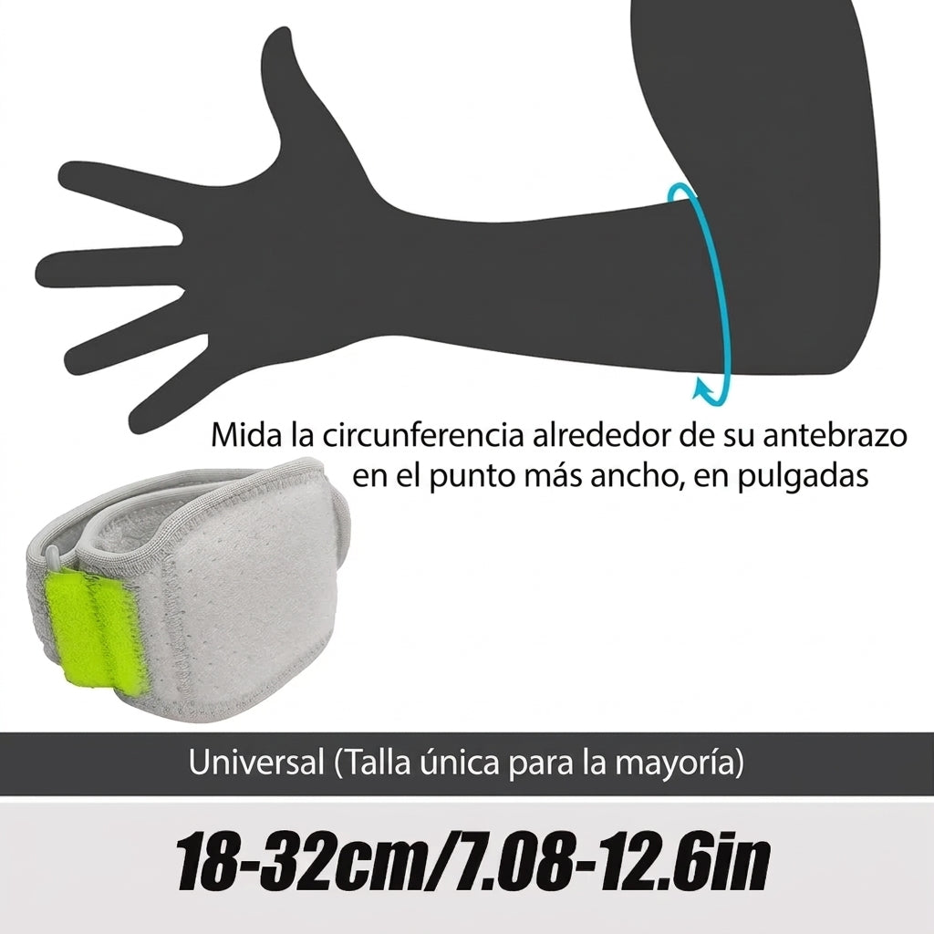 Almohadilla ajustable para dolor de codos y antebrazos